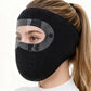 Máscara facial protectora contra el viento de invierno – Mascarilla de forro polar cálida con visera para ciclismo y actividades al aire libre