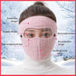 Máscara facial protectora contra el viento de invierno – Mascarilla de forro polar cálida con visera para ciclismo y actividades al aire libre