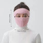 Máscara facial protectora contra el viento de invierno – Mascarilla de forro polar cálida con visera para ciclismo y actividades al aire libre