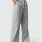 Comfortable wide trousers with elegant details
