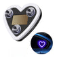 🚗 Luz solar decorativa para coche con forma de corazón