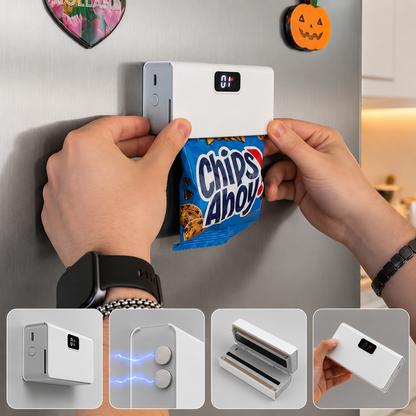 2026 Mini Förseglingsmaskin USB 🧲 Kylskåpsmagnet & Matfräschhetsförslutare