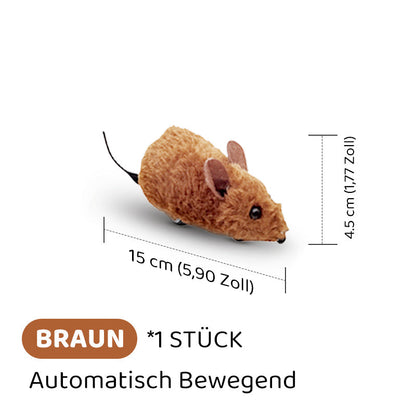 ⏳Begrenzte Zeit 50% Rabatt💥🐭Interaktives, automatisch bewegliches Mausspielzeug mit Quietschgeräusch🐁
