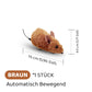 ⏳Begrenzte Zeit 50% Rabatt💥🐭Interaktives, automatisch bewegliches Mausspielzeug mit Quietschgeräusch🐁