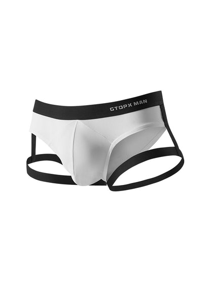 Sexy U-convex suspender briefs for men