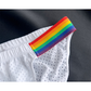 Men's Sexy Rainbow Pride Mesh Bikini