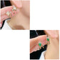 🌸✨ Pendientes de Ojo de Gato con Flores y Brillantes – Elegancia y Romance en Cada Detalle 💖💎