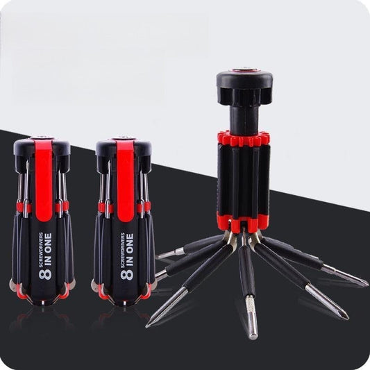 🔧 Juego de destornilladores 8 en 1 con linterna LED – ¡Una sola herramienta, mayor comodidad! 🔦✨