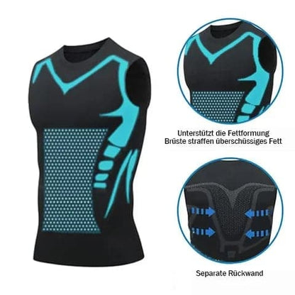 🔥💪 Herr stretchig träningslinne – Slim fit med tryck