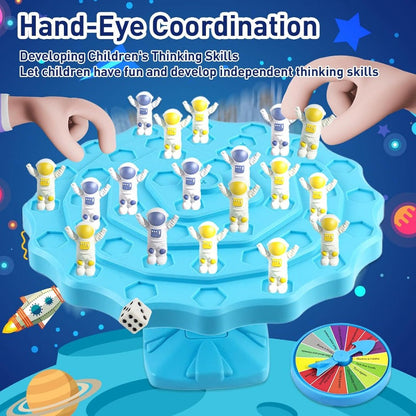 LILITOY™3396|Denge Uzay Adamı İstifleme Oyunu – Çocuklar ve Ebeveynler için Etkileşimli STEM Oyuncağı