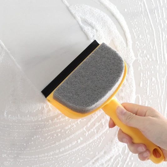 🧽 Cepillo para baño 2 en 1 con limpiacristales: ¡limpia y seca de una sola pasada! 🚿✨