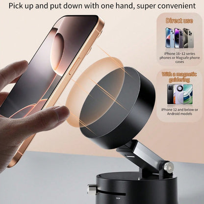 TONPHONE™9693|🔥🔄360° Ayarlanabilir Vakumlu Manyetik Telefon Tutucu📱