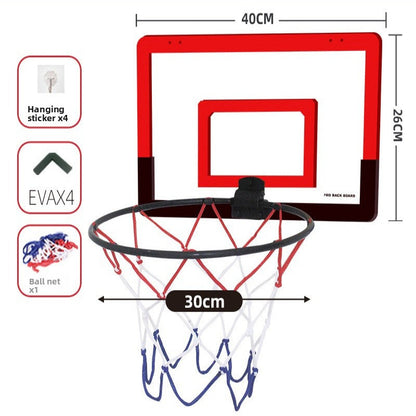 Hopfällbar väggmonterad basketkorg utan borrning – basketset för barn inomhus & utomhus 🏀✨
