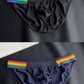 Men's Sexy Rainbow Pride Mesh Bikini