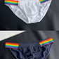 Men's Sexy Rainbow Pride Mesh Bikini