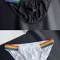 Men's Sexy Rainbow Pride Mesh Bikini