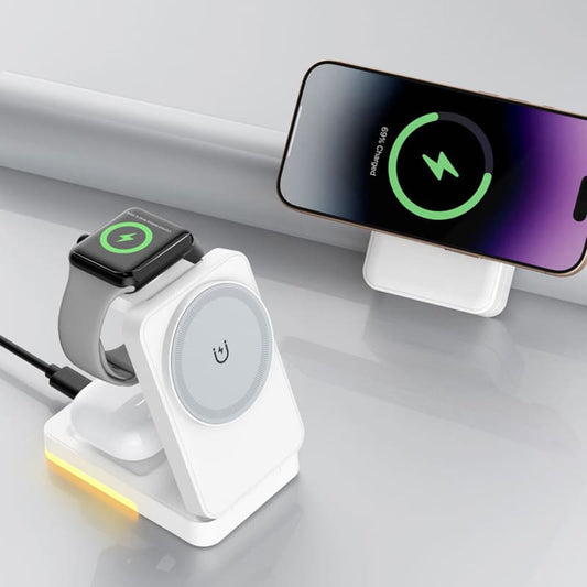 Seyahatlerinizde olmazsa olmazınız olan kredi kartı boyutunda 3'ü 1 arada ultra ince kablosuz şarj cihazı