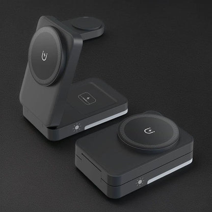 Seyahatlerinizde olmazsa olmazınız olan kredi kartı boyutunda 3'ü 1 arada ultra ince kablosuz şarj cihazı