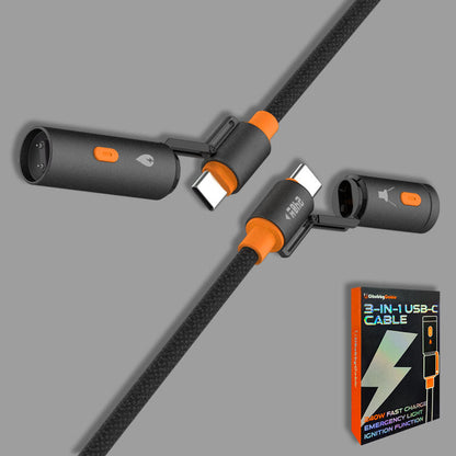 240W Dayanıklı Şarj Kablosu – Ark Ateşleme ve Acil Durum Işığı, Dış Mekan Güç Kaynağı Pro