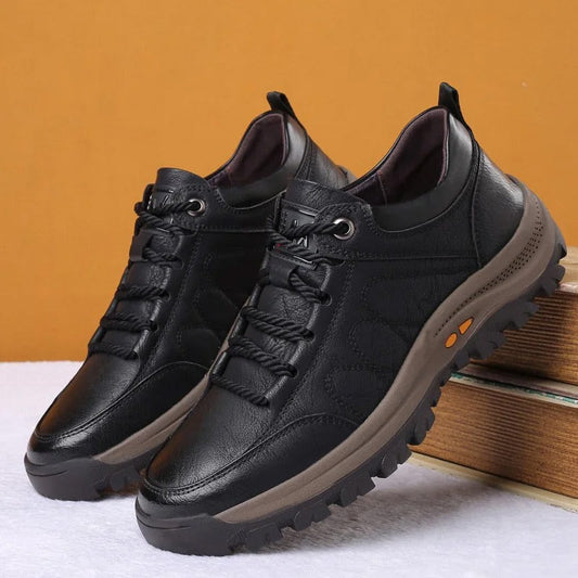 [40% off] Men's casual leather shoes with hand stitching  【Free Shipping】