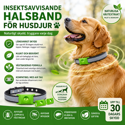 🌿2026 Ny modell av långvarigt djuravvisande halsband – Lämplig för katter och hundar,12 månader fritt från loppor och fästingar