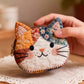 🐱💕 Lindo monedero de gato estilo patchwork – ¡Colorido, compacto y práctico! 🌈✨