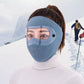 Máscara facial protectora contra el viento de invierno – Mascarilla de forro polar cálida con visera para ciclismo y actividades al aire libre