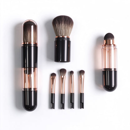 💄🌸 Set de 6 Brochas de Maquillaje 6 en 1 – ¡Belleza y Comodidad en un Solo Estuche! ✨💖