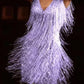Sexy and stylish party dress with fringes
