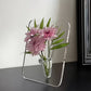 Akryl fotoram vas 2026 transparent bordsdekoration blommor hydroponi vardagsrum