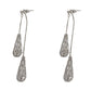 ✨ Elegantes pendientes en forma de lágrima: ¡estilo chic francés con circonitas brillantes! 💎🤍