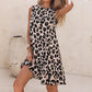 Leopar desenli kadın elbisesi