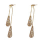 ✨ Elegantes pendientes en forma de lágrima: ¡estilo chic francés con circonitas brillantes! 💎🤍
