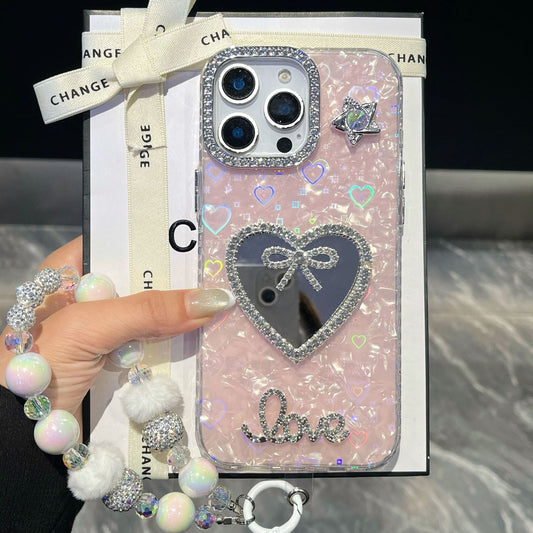 ✨Modern and creative phone case with shell pattern – with free wristband