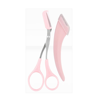 💗✂️ Tijeras para Cejas 2 en 1 con Peine – ¡Cejas Bonitas y Definidas en Minutos! 🌸✨
