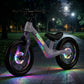 🚴‍♂️🌈 Uppladdningsbar lampa för cykelhjul – Färgglad LED-belysning för navet ✨💖