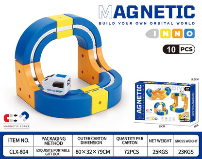 🚂🧲 Vía magnética para tren – Tren eléctrico para niños