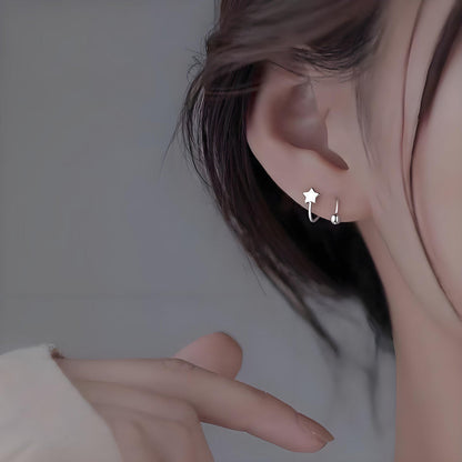 ✨ Minimalistiska stjärn- och hjärtformade örhängen med eleganta detaljer som får varje look att stråla.