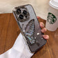 🦋✨ Funda de Móvil con Mariposas y Purpurina – Tarjeta Extraíble y Antigolpes