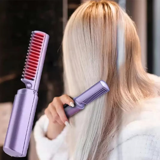 Peine de cerámica para el cabello ~ Cabello suave y sin frizz en cualquier momento y en cualquier lugar.