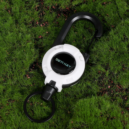 🎁3-i-1 multifunktionell nyckelring med karbinhake och utdragbar rulle