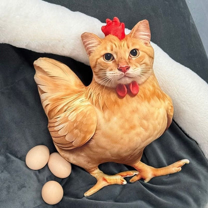 🐱🐔 Cojín Gato Gallina Divertido – Decoración Original 2026 ✨