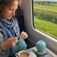 🧶Bärbar garnhållare för virkning och stickning