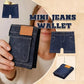 👖 2026 Mini Denim Plånbok 👖💙 Hopfällbar myntficka och korthållare