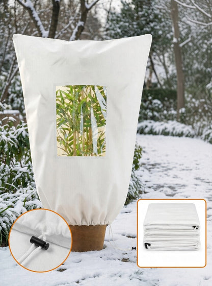 🌿❄️ Funda ultraligera de protección para plantas con ventana de visualización