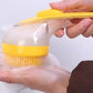 Hund katt badborste 2-i-1 tvåldispenser silikon schampo massageborste 🐶🧼