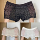 10A antibacterial men's boxer shorts made of ice silk with lace and mesh