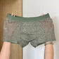 10A antibacterial men's boxer shorts made of ice silk with lace and mesh