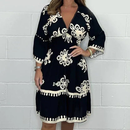 ⏰🔥Descuento por tiempo limitado🔥mitad de precio👗Vestido estampado de mujer