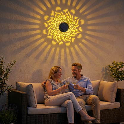 Soldriven Mandala-projektorlampa
